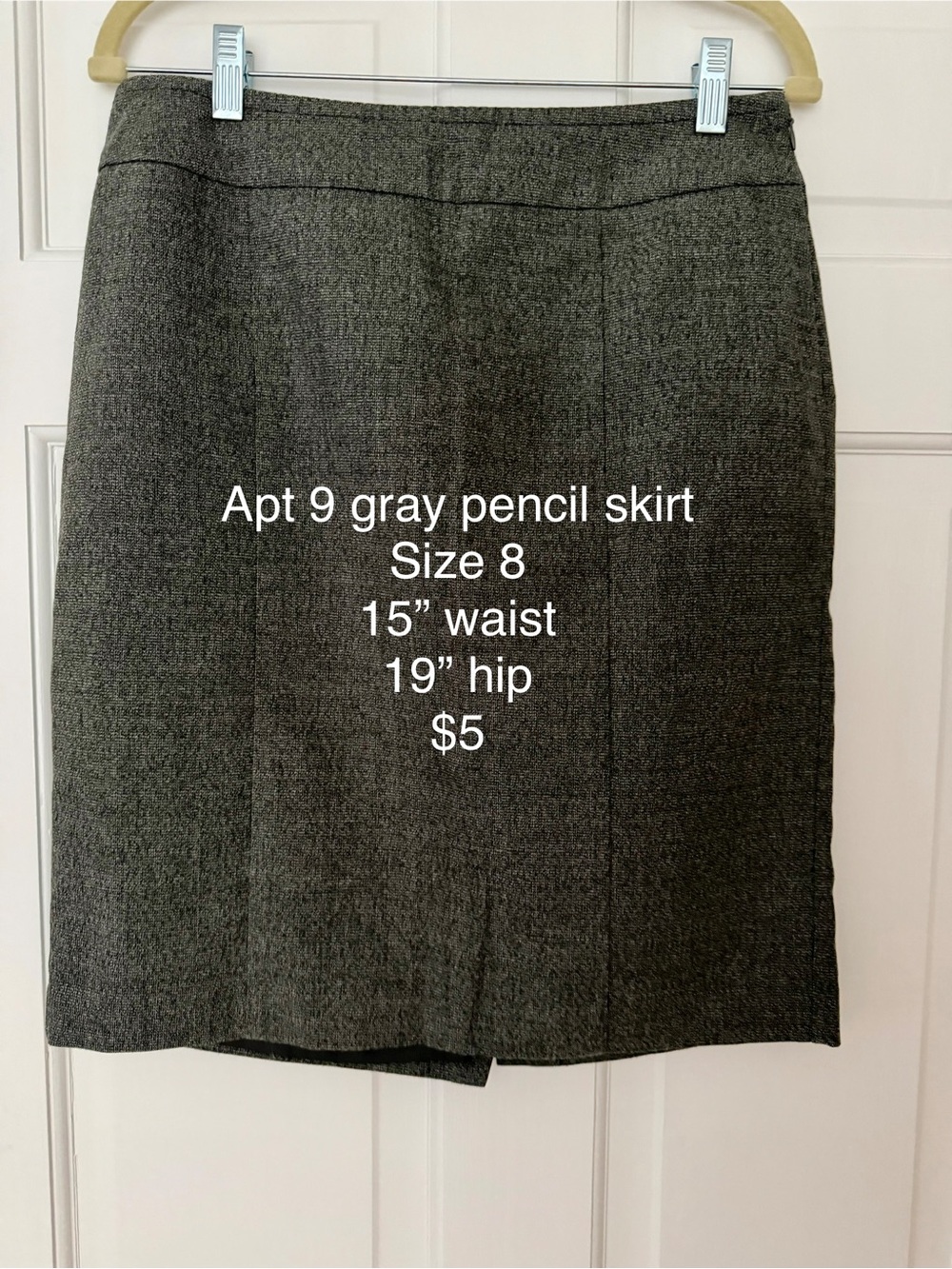 Apt. 9 Charcoal Gray Pencil Skirt
